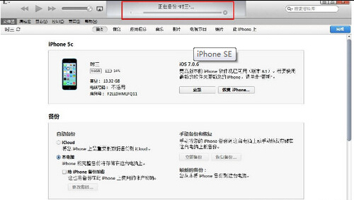 iPhone SE怎麼用itunes備份